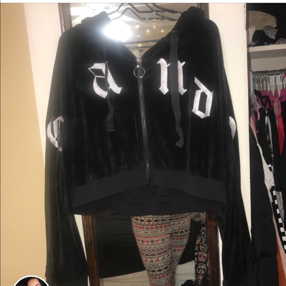 “Candy” zip up and shorts set